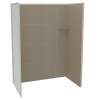 Utile 6032 Composite Direct-to-Stud Three-Piece Alcove Shower Wall Kit in Erosion Taupe