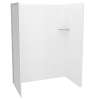 Utile 6032 Composite Direct-to-Stud Three-Piece Alcove Shower Wall Kit in Erosion Bora White