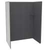 Utile 6032 Composite Direct-to-Stud Three-Piece Alcove Shower Wall Kit in Erosion Charcoal