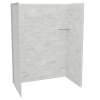 Utile 6032 Composite Direct-to-Stud Three-Piece Alcove Shower Wall Kit in Organik Permafrost