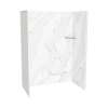 Utile 6032 Composite Direct-to-Stud Three-Piece Alcove Shower Wall Kit in Adria Pearl