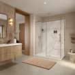 Utile 6032 Composite Direct-to-Stud Two-Piece Corner Shower Wall Kit in Adria Pearl