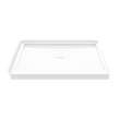 Icon 5038 ANSI B SMC Alcove Shower Base with Center Drain in White