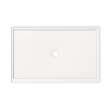 Icon 6038 ANSI B SMC Alcove Shower Base with Center Drain in White