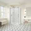 Odyssey SC 48" x 32" x 78" 8mm Sliding Shower Door for Corner Installation with Clear glass in Chrome