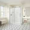 Odyssey SC 60" x 32" x 78" 8mm Sliding Shower Door for Corner Installation with Clear glass in Brushed Nickel