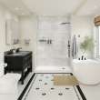 Manhattan Glue-up Wall Tiles 15.75 x 31.5 in. In Concrete Grey