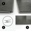 Manhattan Glue-up Wall Tiles 15.75 x 31.5 in. In Concrete Grey