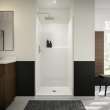 Icon SH3636X AFR AcrylX(TM) Alcove Center Drain One-Piece Shower in White