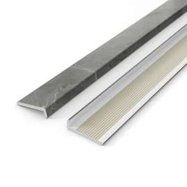 Manhattan Edge Trim 94 in. in Marble Dark Grey