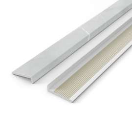 Manhattan Edge Trim 94 in. in Marble Light Grey