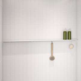Manhattan 57 in. Long Shelf in Matte White