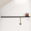Manhattan 57 in. Long Shelf in Matte Black