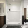 Icon SH6030 AcrylX(TM) Alcove Right Hand Drain One-Piece Shower in White