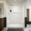 Icon SH6032 AcrylX(TM) Alcove Right Hand Drain One-Piece Shower in White