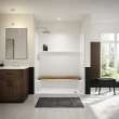 Icon SH6032 AcrylX(TM) Alcove Right Hand Drain One-Piece Shower in White