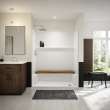 Icon SH6032X AFR AcrylX(TM) Alcove Right Hand Drain One-Piece Shower in White