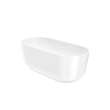 Malibra 67 x 30 Acrylic Freestanding Center Drain Bathtub in White with White Skirt