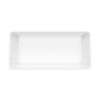 Nota 67 x 31 Acrylic Freestanding Center Drain Bathtub in White with White Skirt