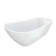 Sinfoni 67 x 29 Acrylic Freestanding End Drain Bathtub in White with White Skirt