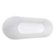 Sinfoni 59 x 28 Acrylic Freestanding End Drain Bathtub in White with White Skirt