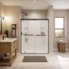 Interflo 6030 Acrylic Alcove Five-piece Shower in White with Left-hand Drain
