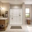 Interflo 6030 Acrylic Alcove Five-piece Shower in White with Left-hand Drain