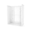 Interflo 6030 Acrylic Alcove Five-piece Shower in White with Left-hand Drain