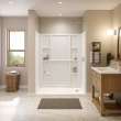 Interflo 6030 Direct-to-stud 4-piece Alcove Shower Wall Kit in White
