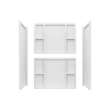 Interflo 6030 Direct-to-stud 4-piece Alcove Shower Wall Kit in White