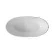 Fura 6732 Acrylic Freestanding Center Drain Bathtub in White
