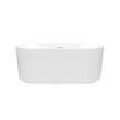 Tori 5932 Acrylic Freestanding Center Drain Bathtub in White