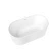 Tori 5932 Acrylic Freestanding Center Drain Bathtub in White