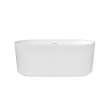 Tori Matte 5932 Acrylic Freestanding Center Drain Bathtub in Matte White