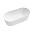 Tori 6732 Acrylic Freestanding Center Drain Bathtub in White