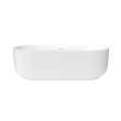 Ommu 6732 Acrylic Freestanding Center Drain Bathtub in White