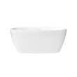 Hatto 5932 Acrylic Freestanding Center Drain Bathtub in White