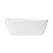 Hatto 6732 Acrylic Freestanding Center Drain Bathtub in White