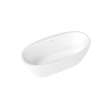 Hatto 6732 Acrylic Freestanding Center Drain Bathtub in White