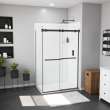 Stonea 4832 Solid Surface Universal Shower Base in White with End Drain