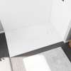 Stonea 6032 Solid Surface Universal Shower Base in White with End Drain