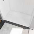 Stonea 6032 Solid Surface Universal Shower Base in White with End Drain