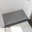 Stonea 6032 Solid Surface Universal Shower Base in Grey with End Drain