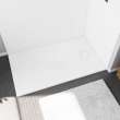Stonea 6036 Solid Surface Universal Shower Base in White with End Drain