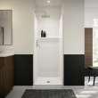 Icon SH3232X AFR AcrylX(TM) Alcove Center Drain One-Piece Shower in White