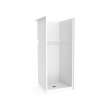 Icon SH3232X AFR AcrylX(TM) Alcove Center Drain One-Piece Shower in White
