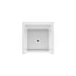 Icon SH3232X AFR AcrylX(TM) Alcove Center Drain One-Piece Shower in White