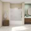 Allia TS-6032 Acrylic Alcove Right-Hand Drain One-Piece Tub Shower in White