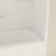 Allia TS-6032 Acrylic Alcove Right-Hand Drain One-Piece Tub Shower in White
