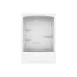 Allia TSR-6032 Acrylic Alcove Left-Hand Drain Three-Piece Tub Shower in White